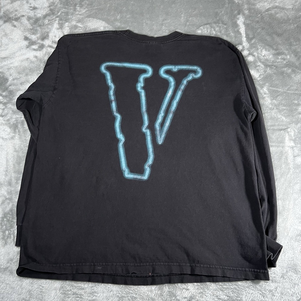 VLONE Shirt Men Size XL No Vacancy Long Sleeve Black Faded